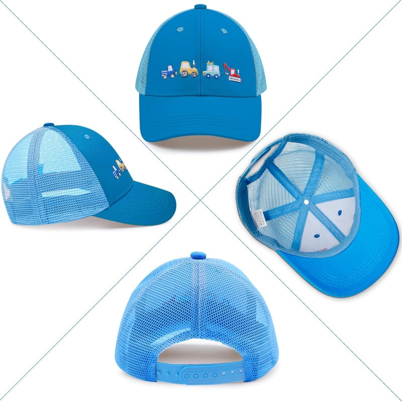 EDCYF Kids Boys Girls Embroidered Baseball Caps Baby Sun hat Toddler Dinosaur Trucker Hats Summer Hats（3-8years - Image 3